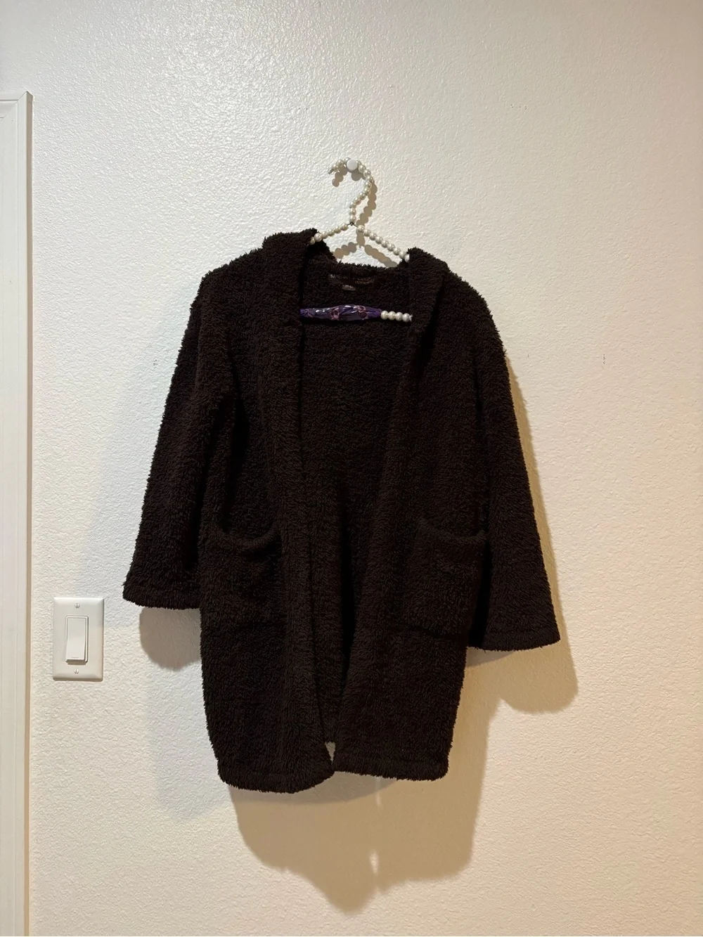Barefoot Dreams 2-5t Brown Open Front Robe NO BELT